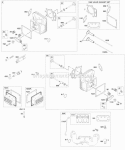 Cylinder Head Gasket Set - Valve Intake Manifold Valves Diagram and Parts List for  Briggs and Stratton Engine